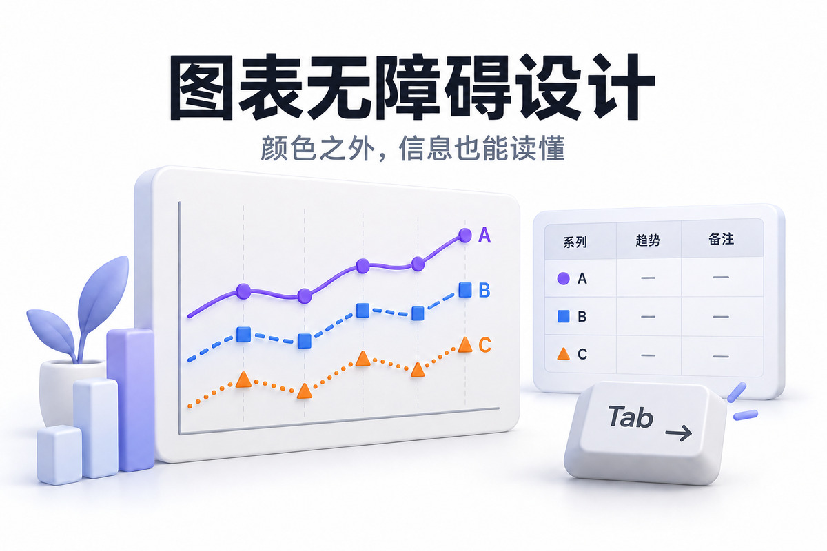 图表无障碍设计：配色、摘要与数据表文章封面
