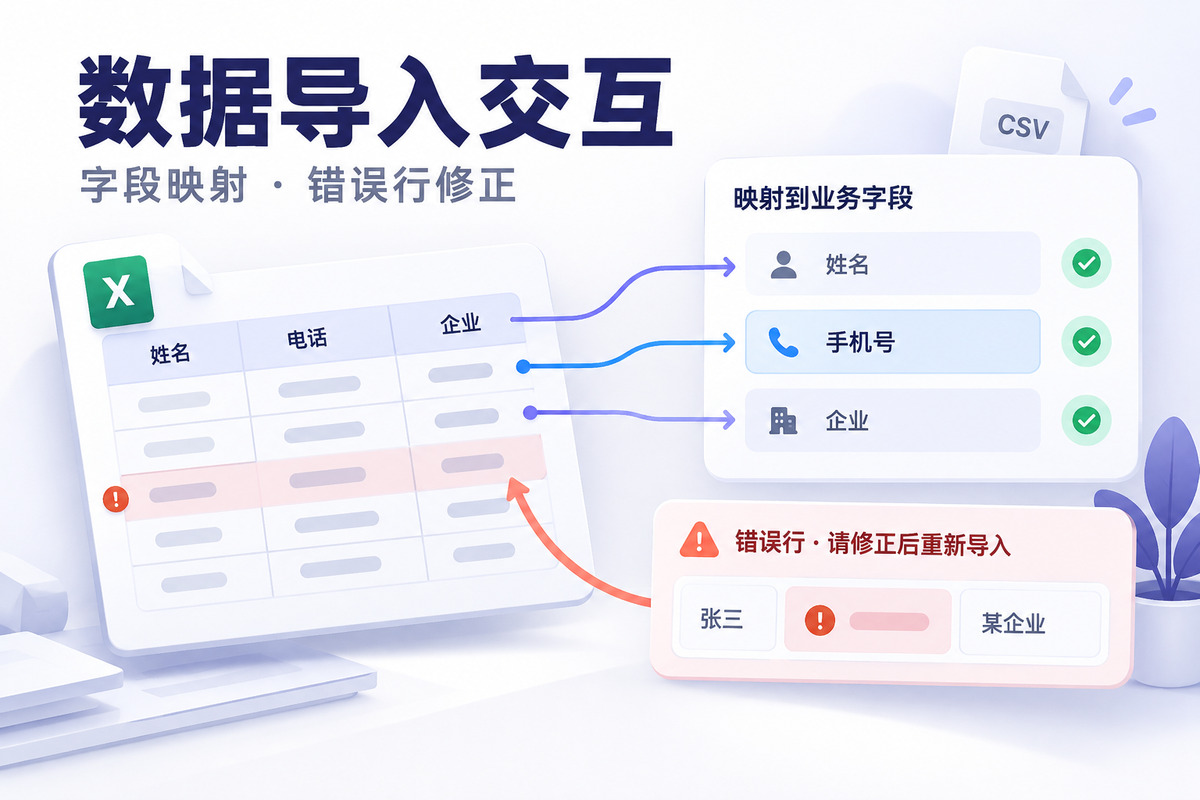 数据导入交互：字段映射与错误行修正文章封面