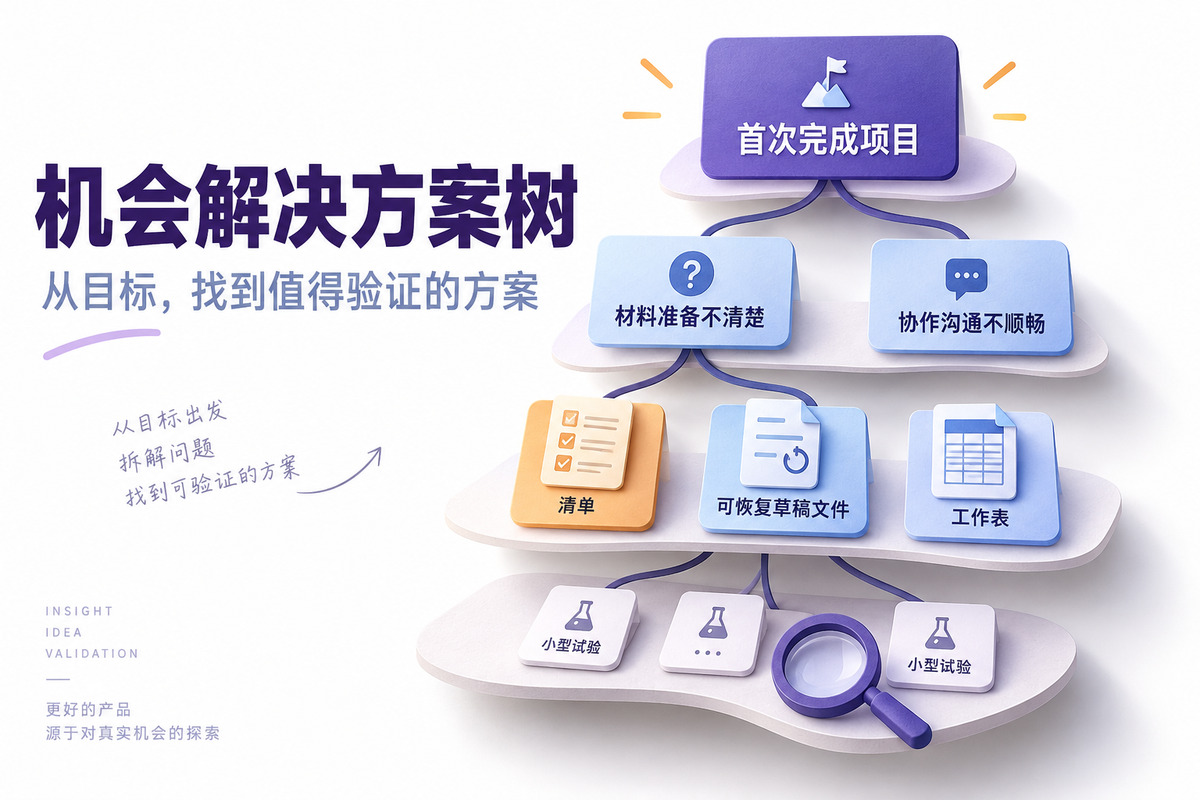 机会解决方案树怎么画？从目标到假设验证文章封面