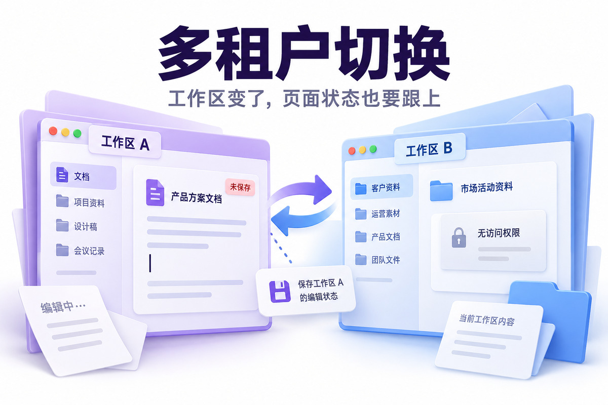 多租户切换怎么设计？工作区与页面状态文章封面