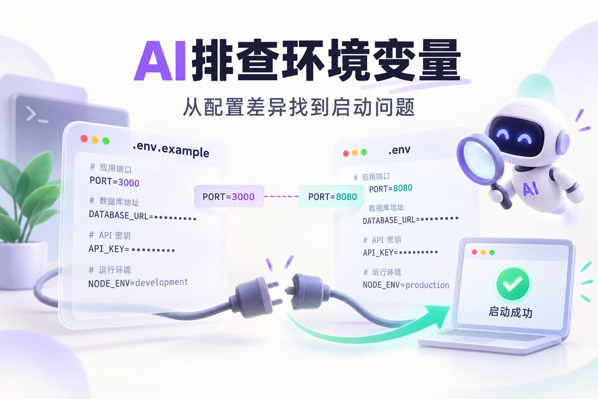 AI排查环境变量：从配置差异找到启动问题文章封面