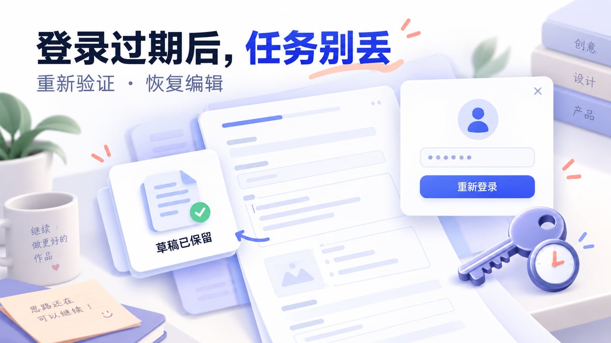 登录过期怎么设计？保留任务与重新验证文章封面