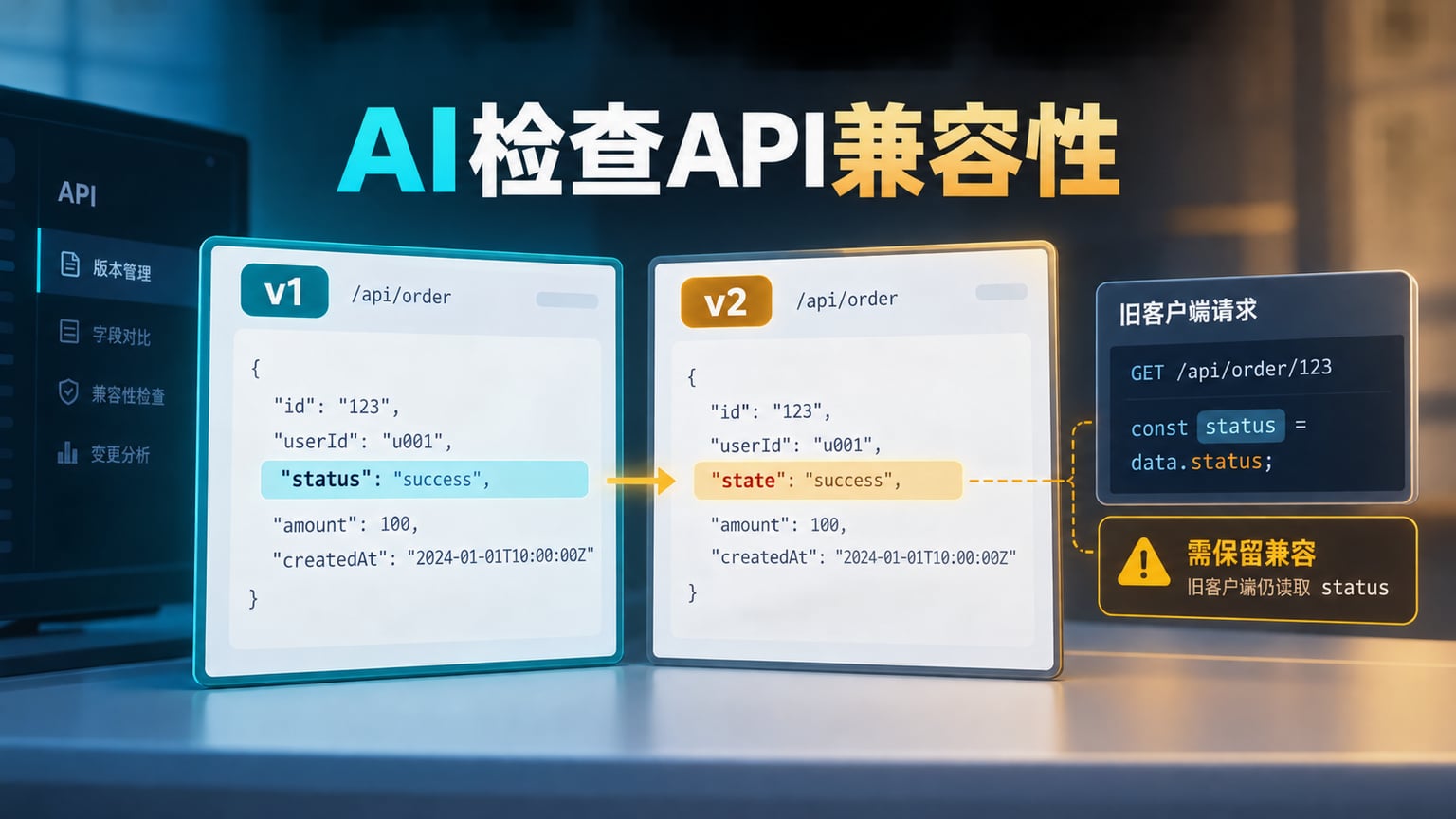 接口前后版本字段变化与旧客户端兼容性检查