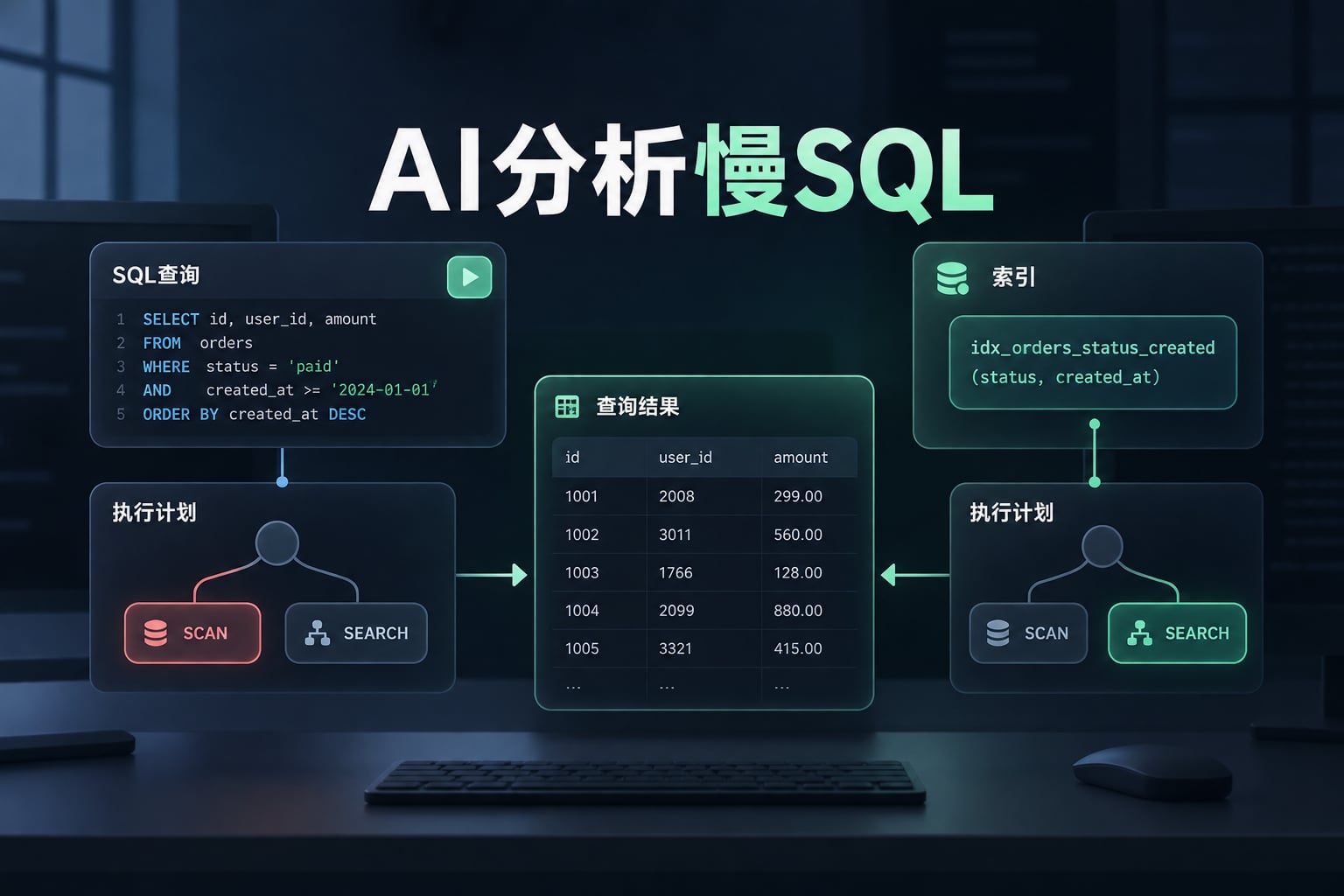 SQL查询、执行计划和索引候选与一致查询结果的关系