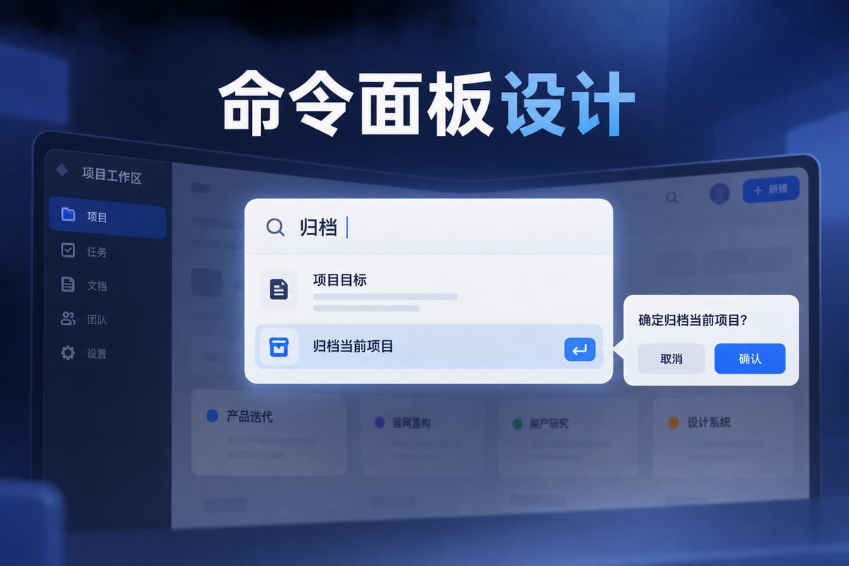 命令面板怎么设计？搜索、执行与上下文文章封面
