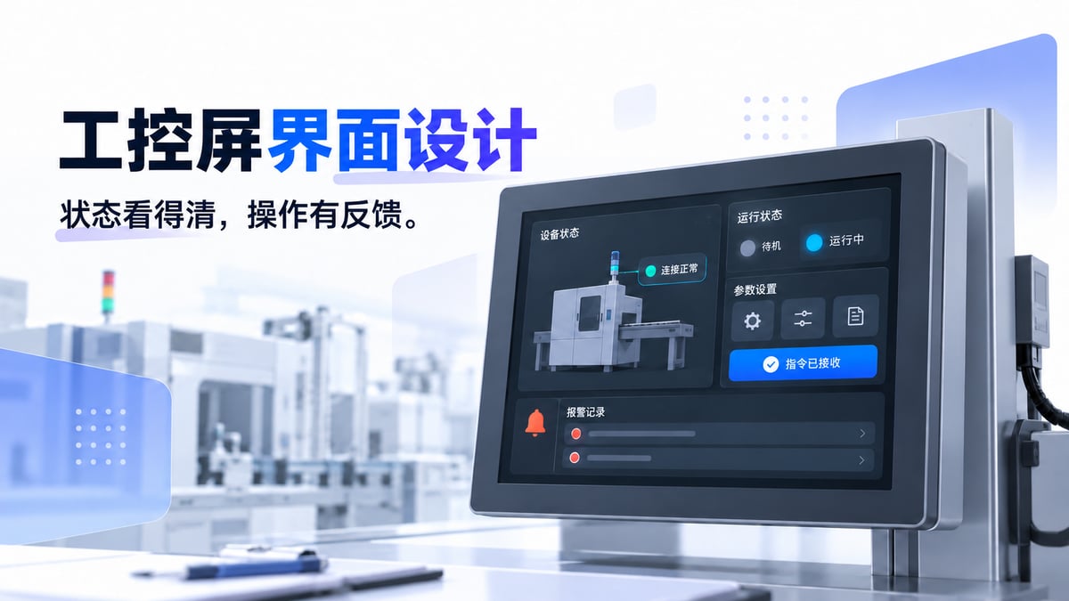 工控屏界面设计：设备状态、操作反馈与模板文章封面