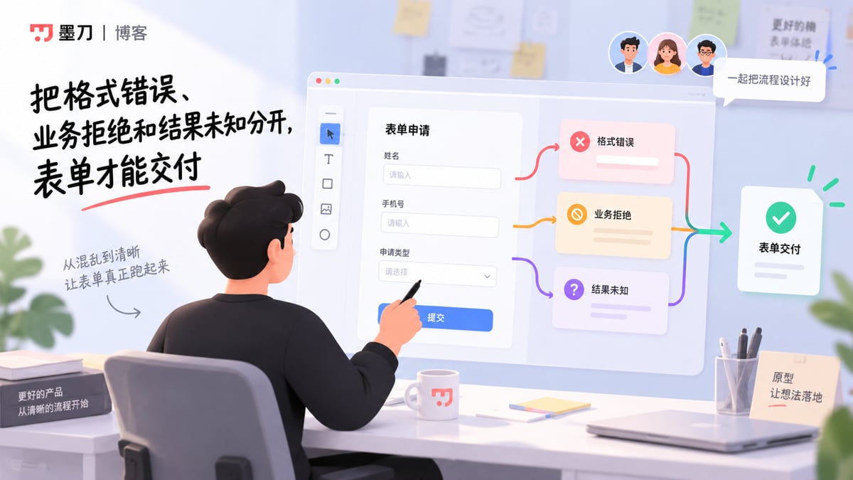 表单原型设计怎么做？字段、校验与提交状态文章封面