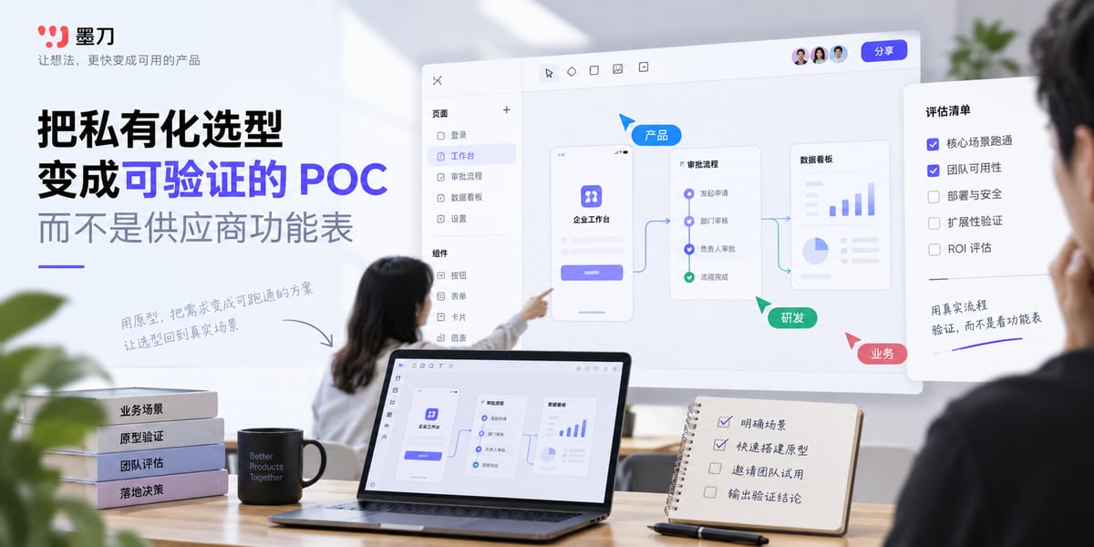 原型工具选型指南：企业如何评估私有化产品设计平台文章封面