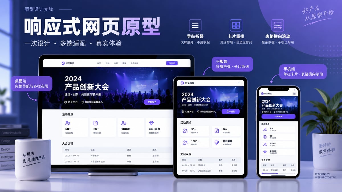 响应式网页原型怎么做？断点、重排与验证文章封面