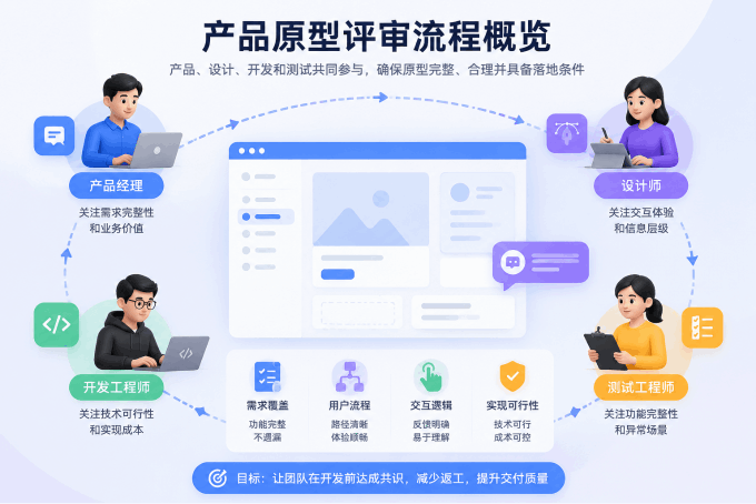 产品原型评审流程概览图