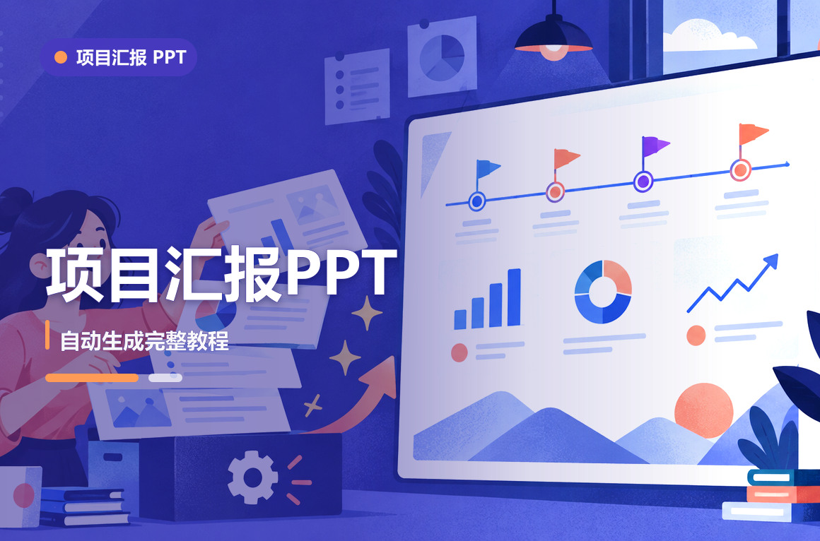 项目汇报PPT怎么自动生成？新手完整教程文章封面