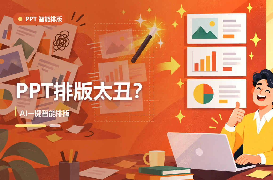 PPT排版太丑怎么办？AI一键智能排版拯救手残党文章封面