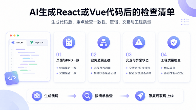 AI生成React或Vue代码后的检查清单