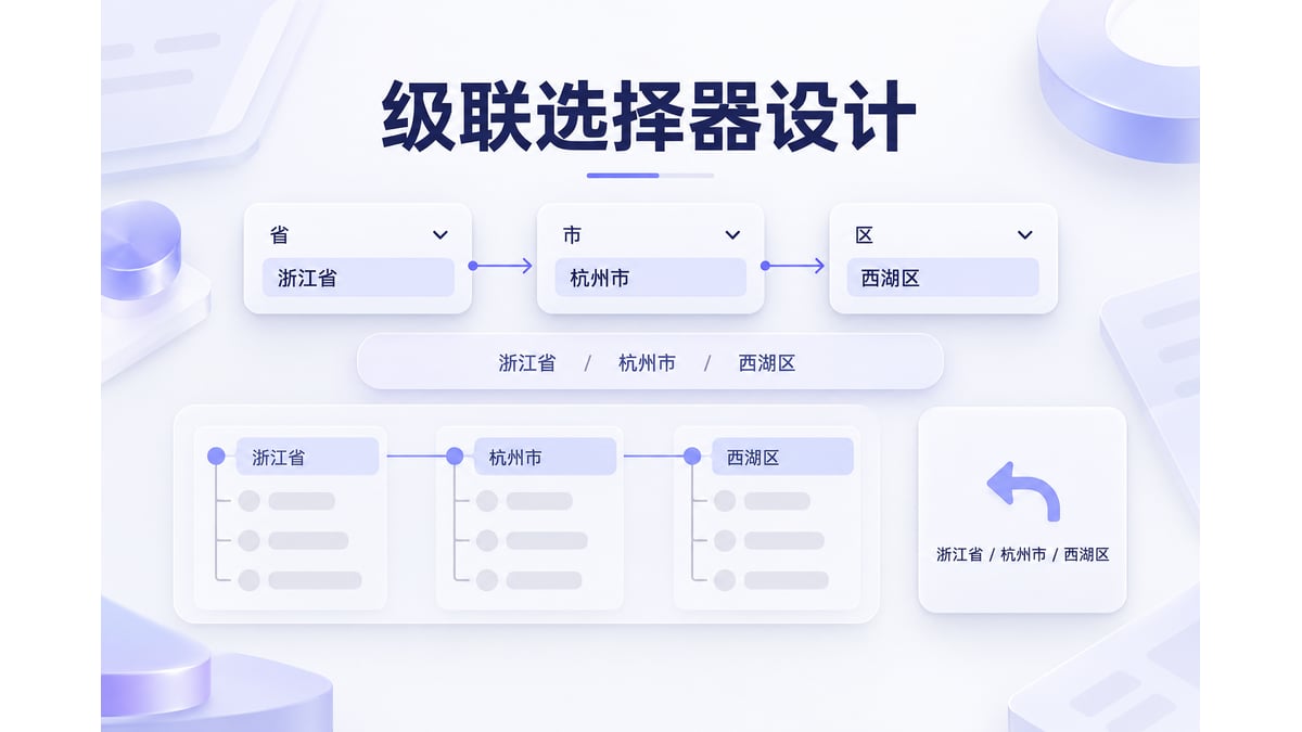 级联选择器怎么设计？层级加载与回显文章封面