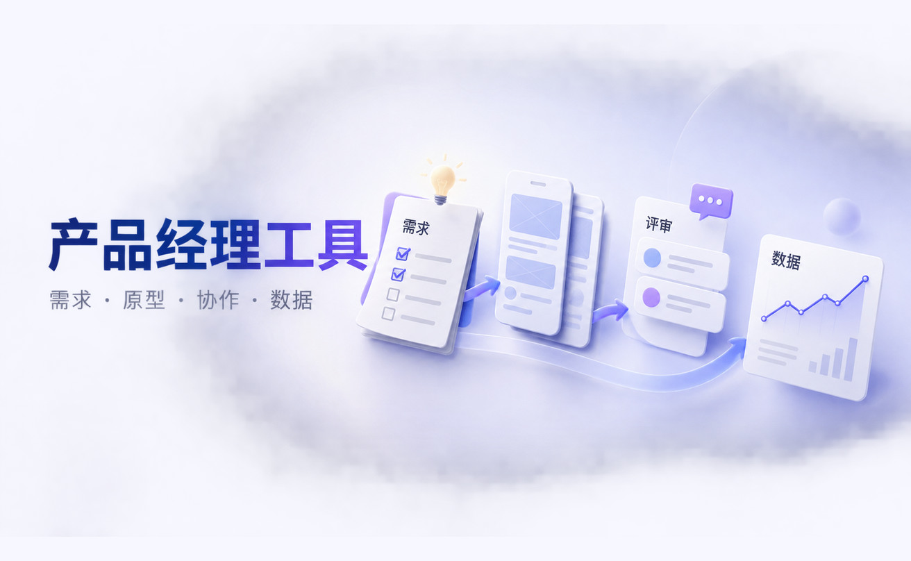 产品经理常用工具清单：需求、原型、协作与数据文章封面