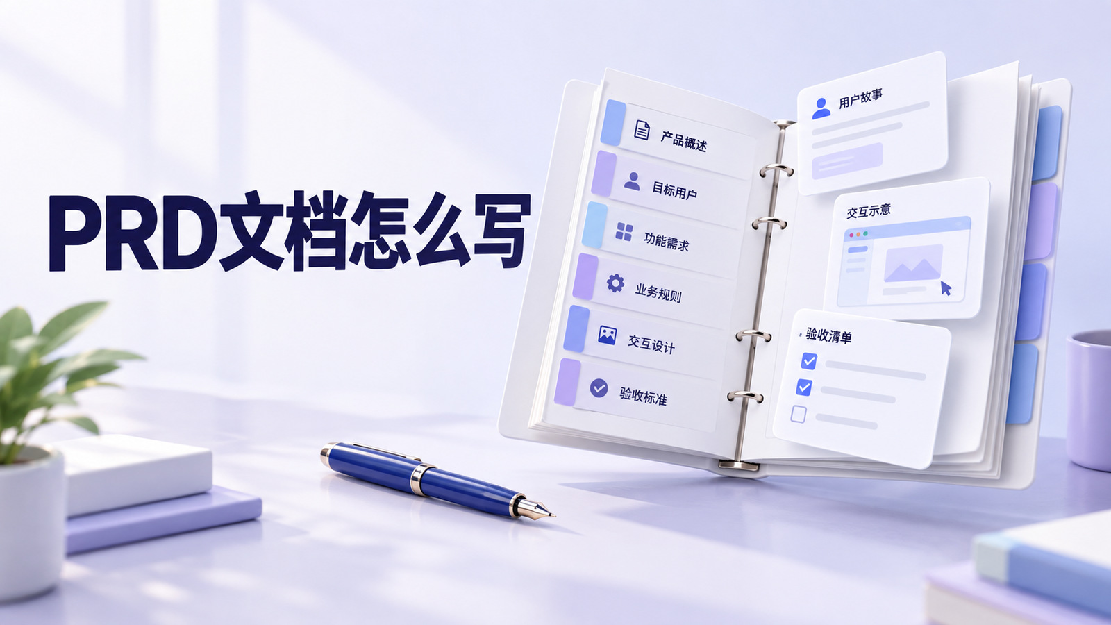 PRD文档将产品需求整理为结构清晰的页面与规则说明