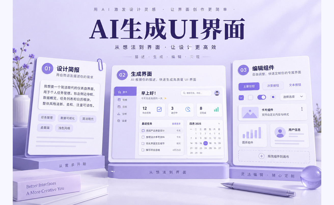 AI生成UI界面怎么做？从提示词到可交付设计文章封面