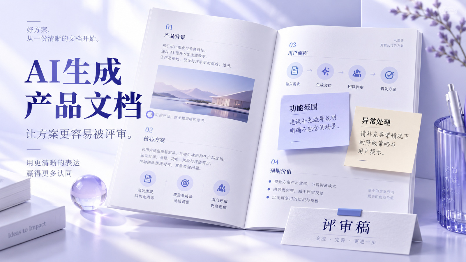 AI生成产品文档后通过批注与修改完善可评审PRD
