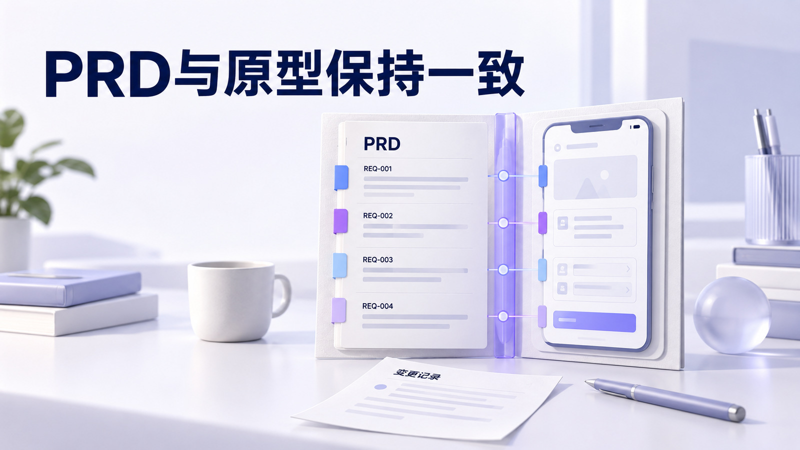 PRD文档与原型页面通过需求编号保持关联