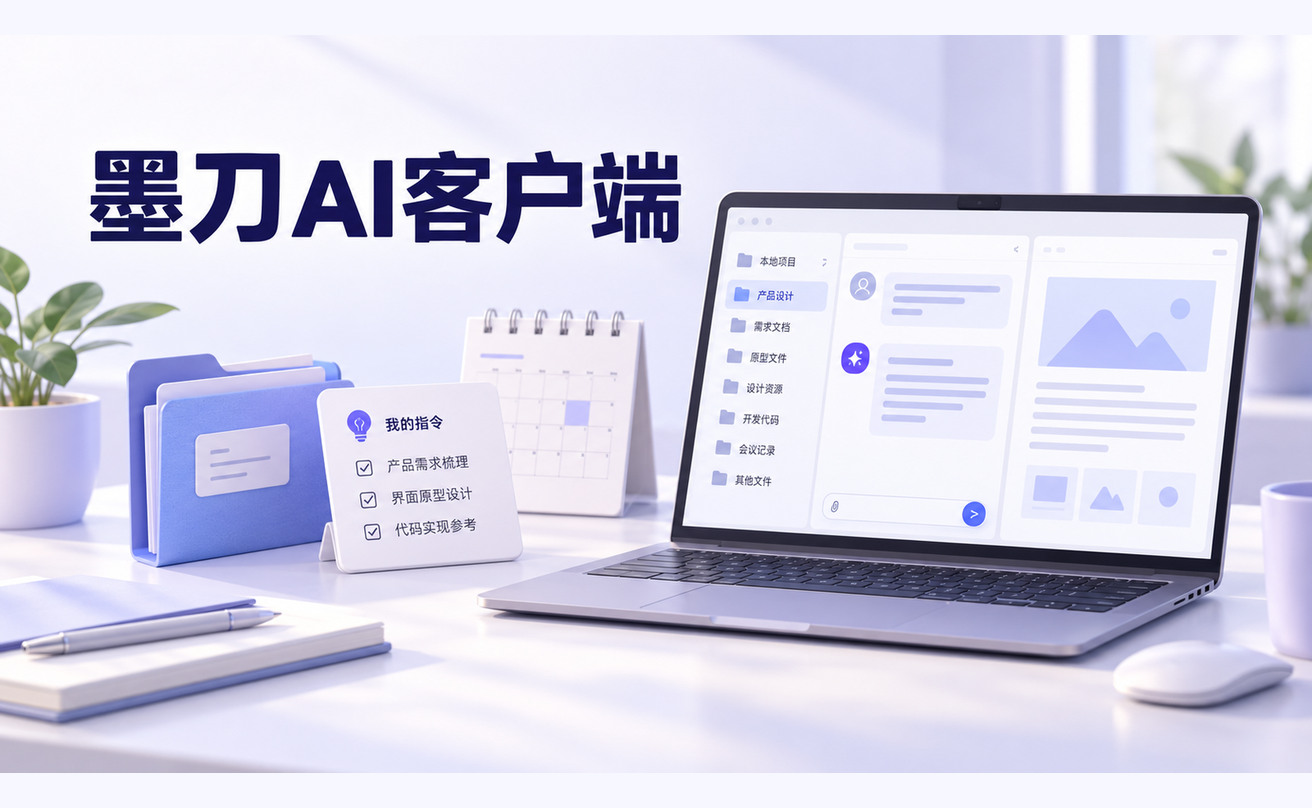墨刀AI客户端是什么？面向产品、设计与研发的办公智能体指南文章封面