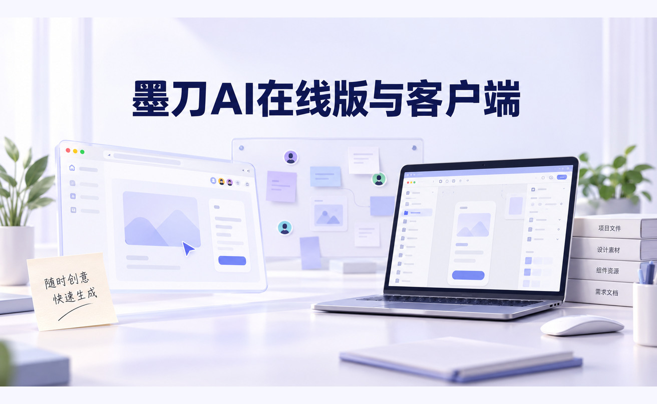 墨刀AI在线版和墨刀AI客户端有什么区别？一篇看懂怎么选文章封面