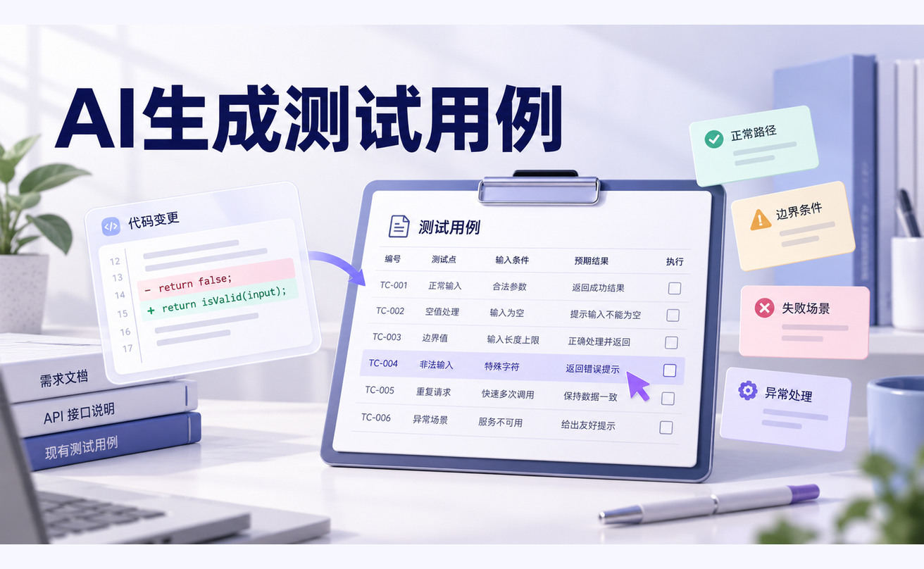 如何用AI生成测试用例？从项目文件到可执行测试清单文章封面