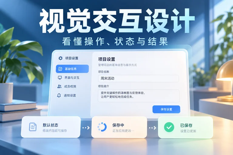 视觉交互设计怎么做？用层级、状态与反馈讲清操作文章封面
