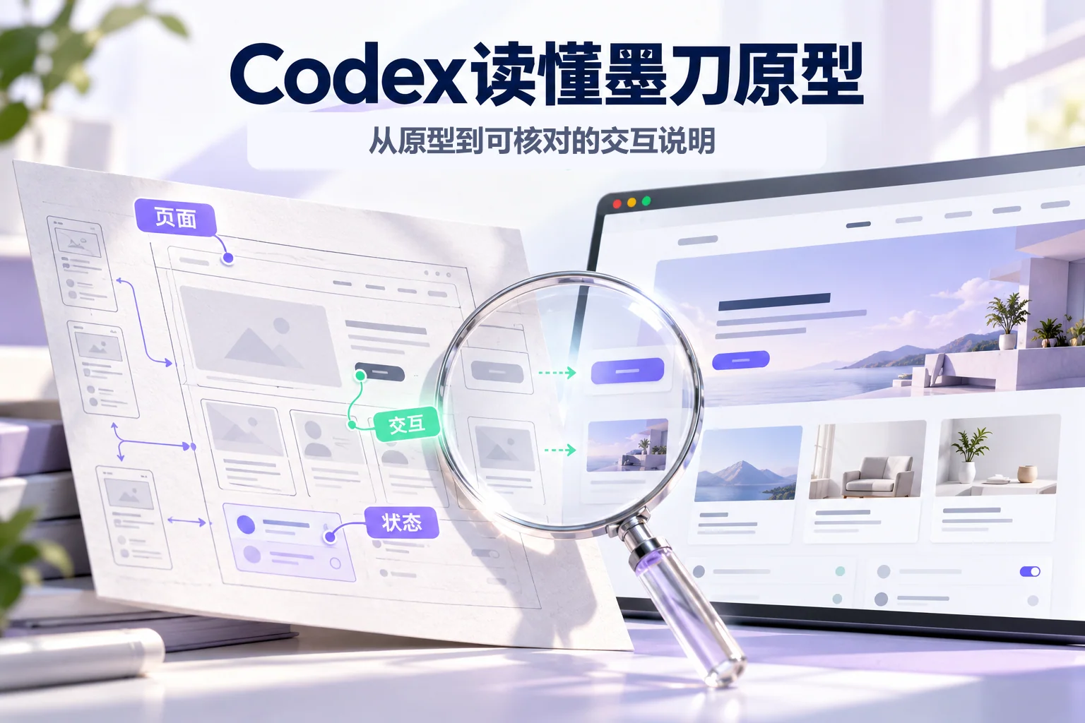 Codex连接墨刀原型,围绕页面、交互和状态形成理解