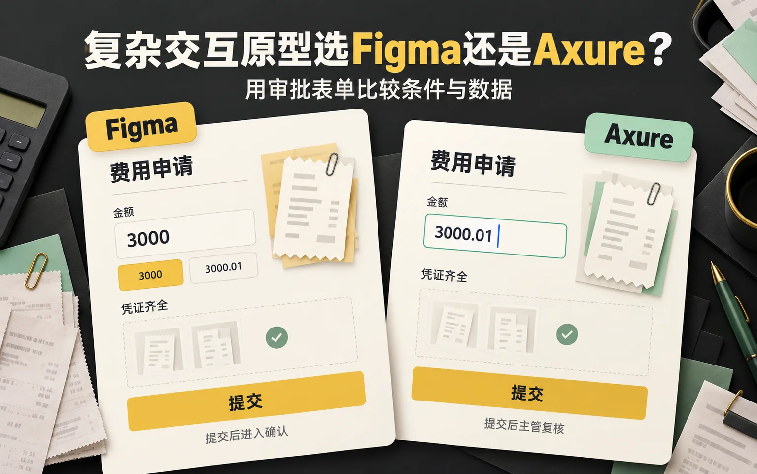 费用审批表中金额、凭证与角色条件构成的工具比较任务