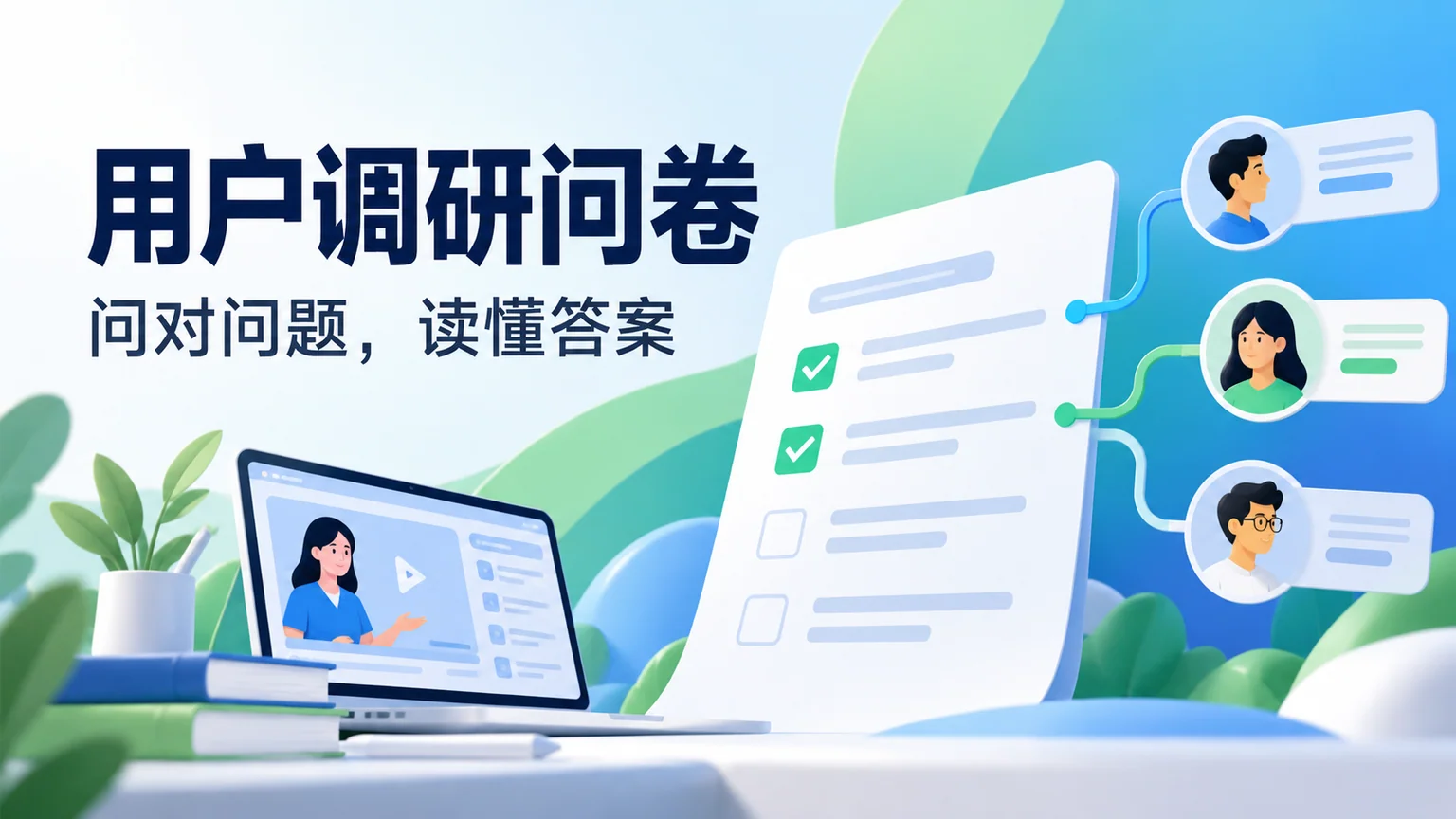 用户调研问卷设计：课程、问卷选项与不同用户回答的联系
