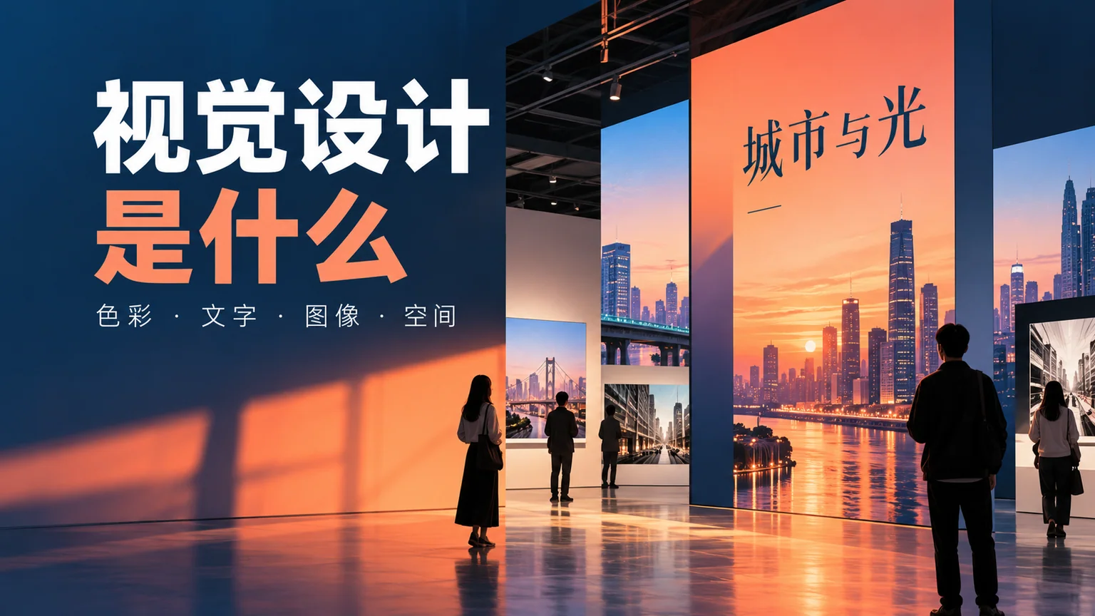 视觉设计是什么：用城市与光展览呈现色彩、文字、图像与空间的组合